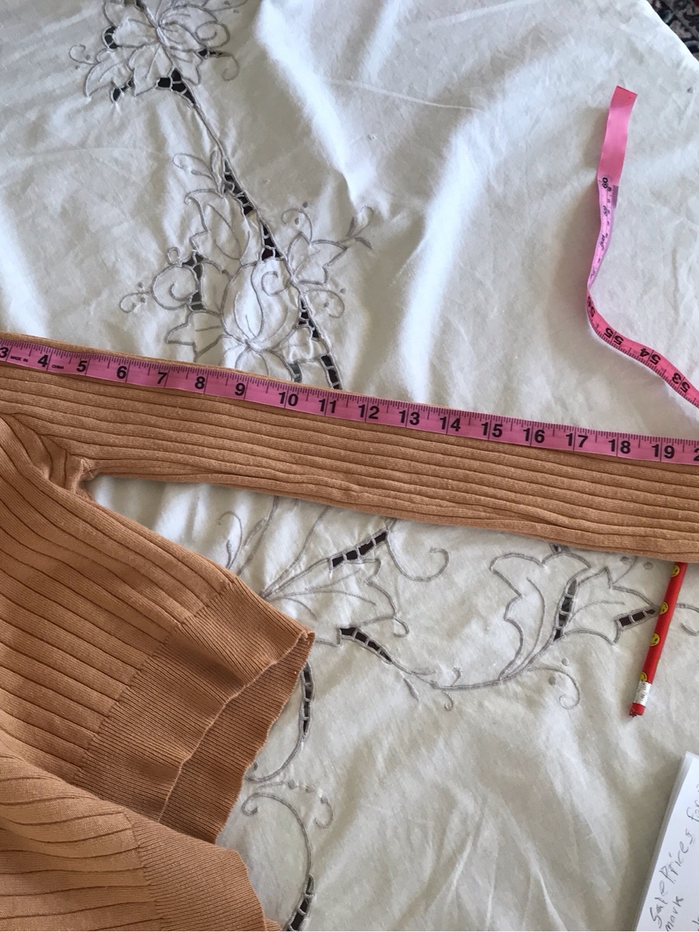 Cropped Ribbed Polo Sweater - Camel - Picture 4 of 5